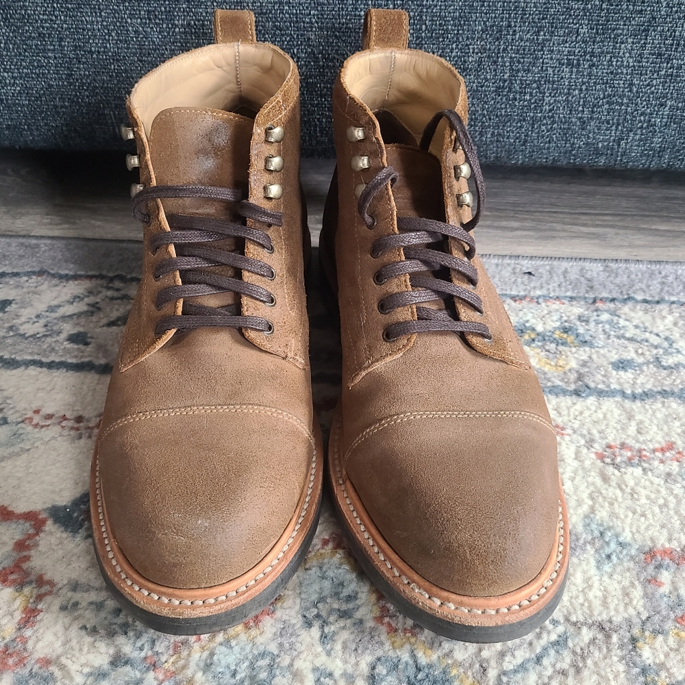 Rhodes (Huckberry) "Portland" Service Boot | Waxed Mohave Suede | 10.5D - Picture 2 of 6